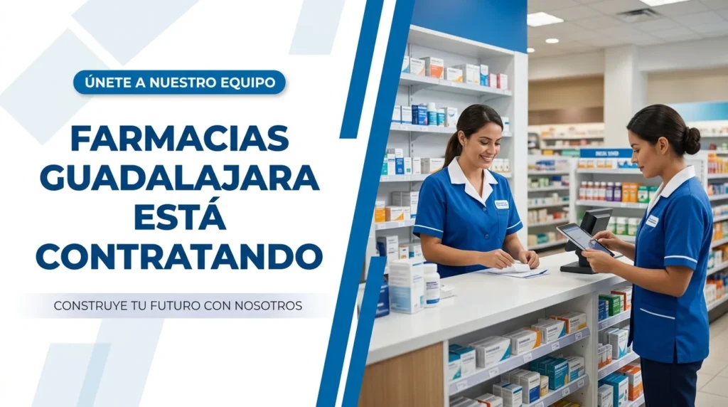 Farmacias Guadalajara está contratando